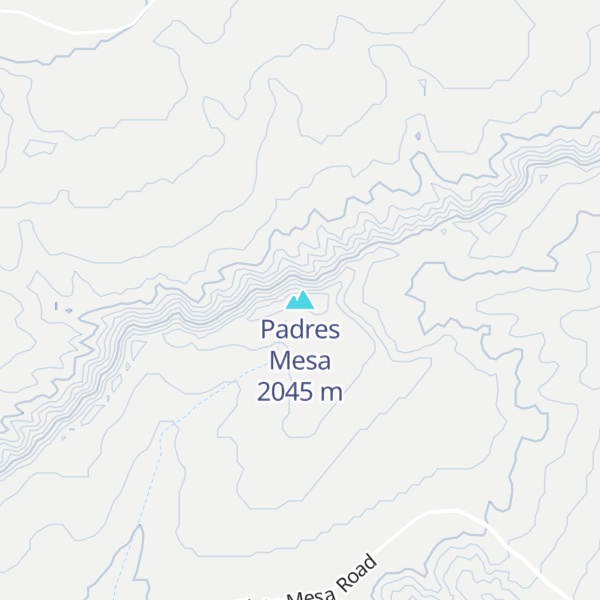 Map of Padres Mesa