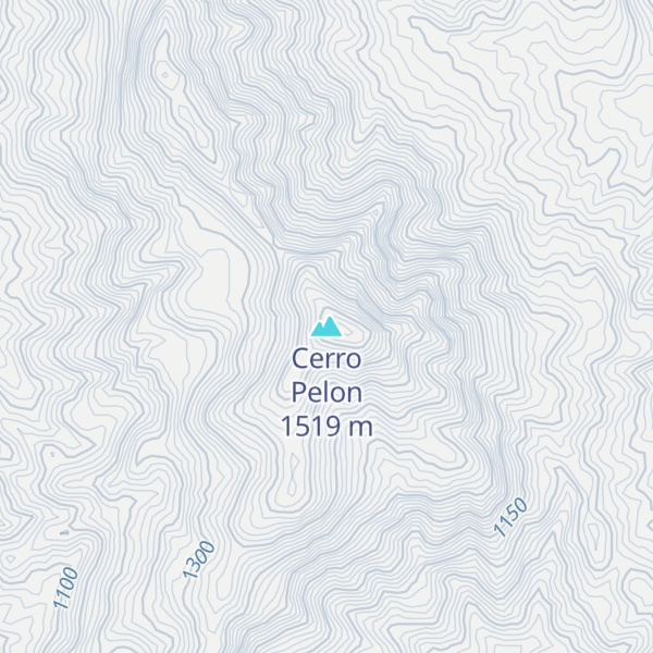Map of Cerro Pelon