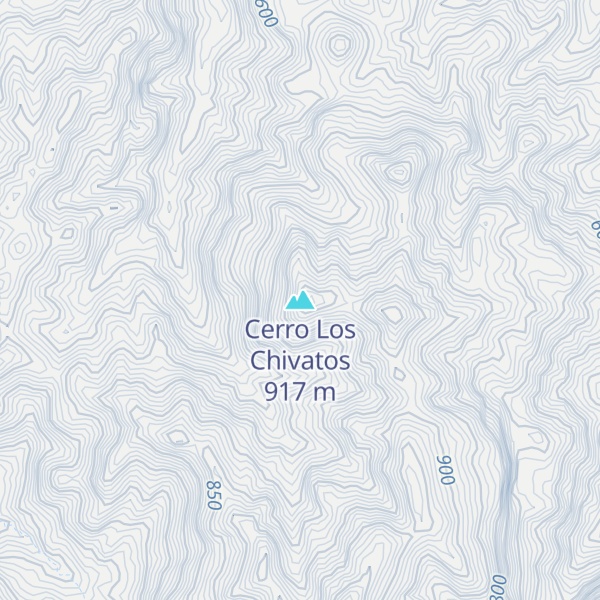 Map of Cerro Los Chivatos