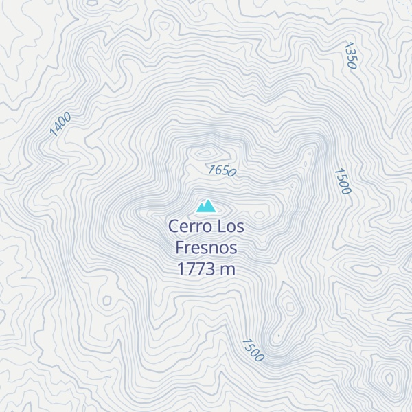 Map of Cerro Los Fresnos