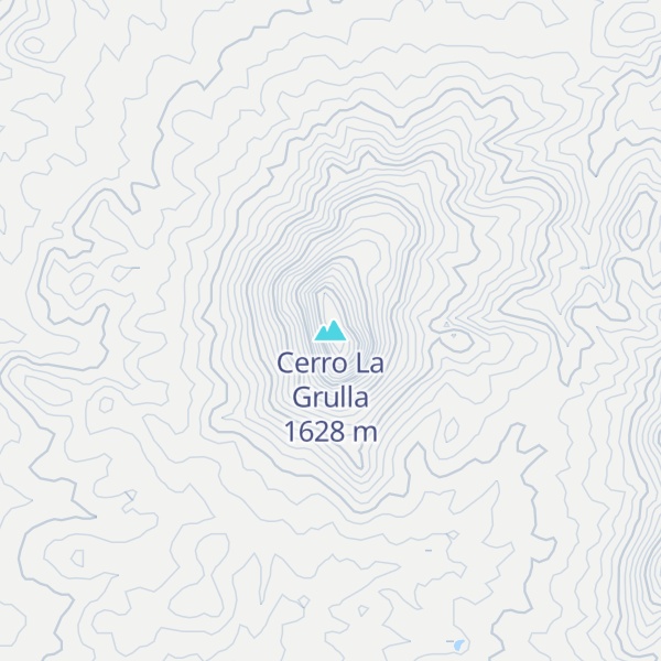 Map of Cerro La Grulla