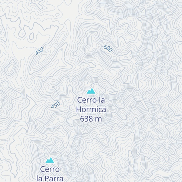 Map of Cerro la Hormica