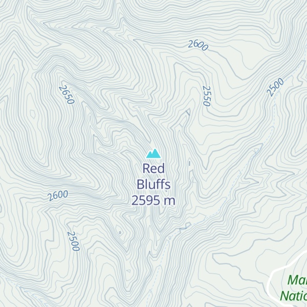 Map of Red Bluffs