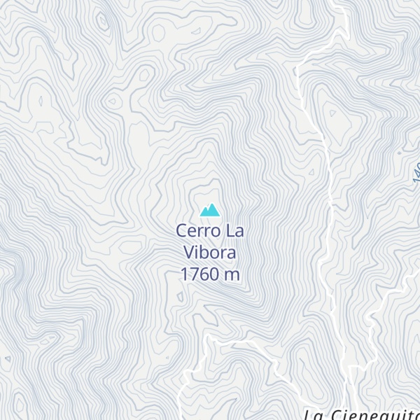 Map of Cerro La Vibora