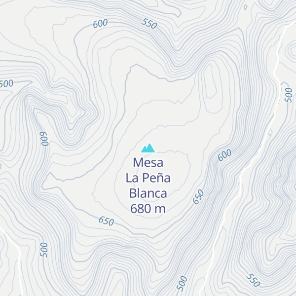 Map of Mesa La Peña Blanca