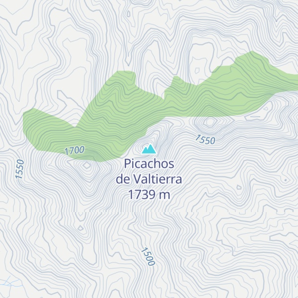 Map of Picachos de Valtierra