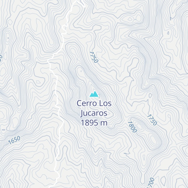 Map of Cerro Los Jucaros