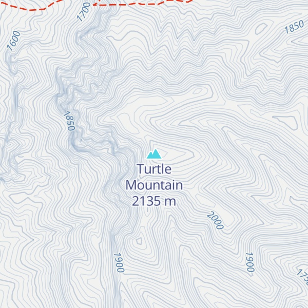 Map of Turtle Mountain