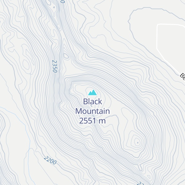 Map of Black Mountain