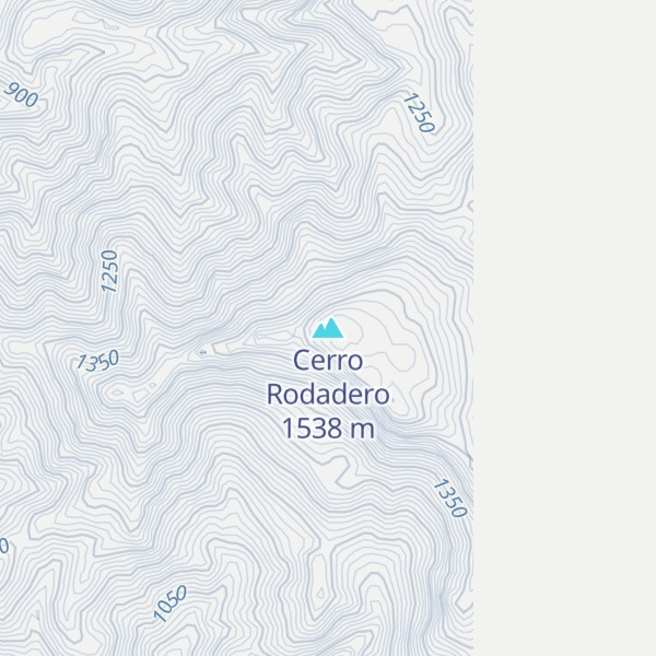 Map of Cerro Rodadero