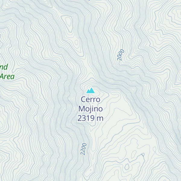 Map of Cerro Mojino