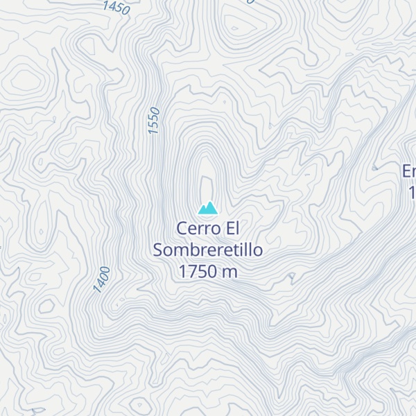 Map of Cerro El Sombreretillo