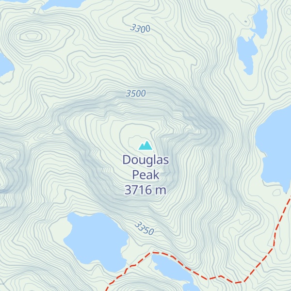 Map of Douglas Peak