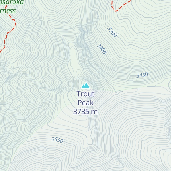 Map of Trout Peak