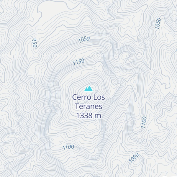 Map of Cerro Los Teranes