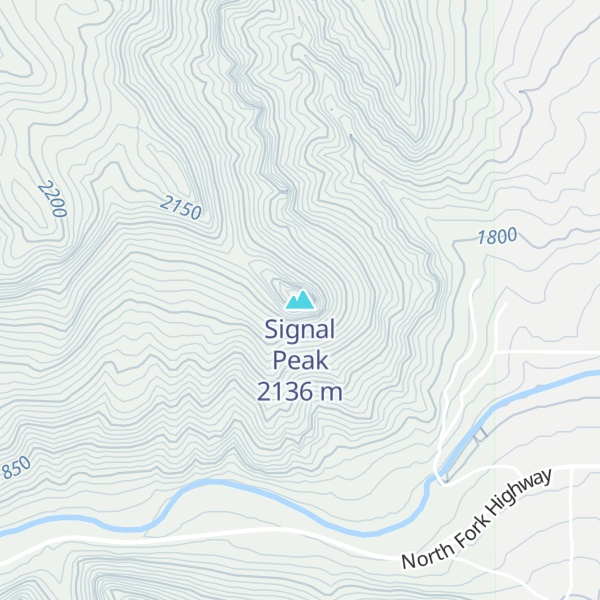 Map of Signal Peak