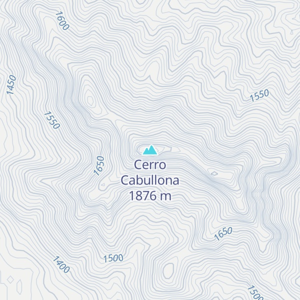 Map of Cerro Cabullona