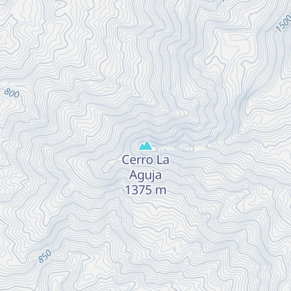Map of Cerro La Aguja