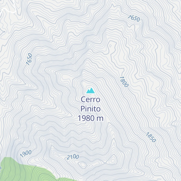 Map of Cerro Pinito