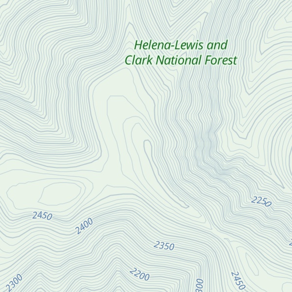 Map of West Peak