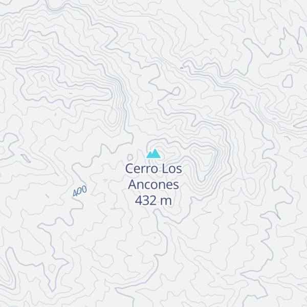 Map of Cerro Los Ancones