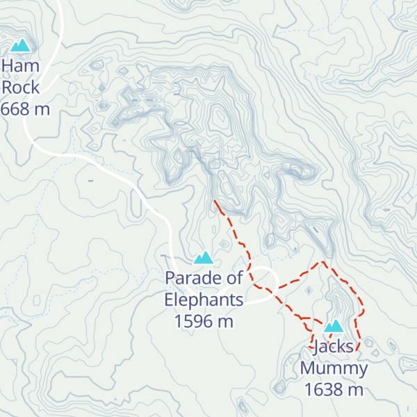 Map of Buccaneer Rock