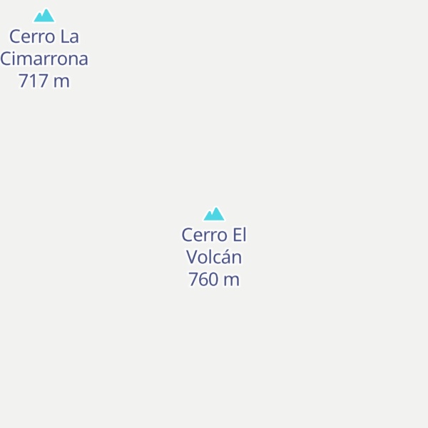 Map of Cerro El Volcán