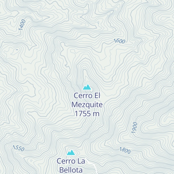 Map of Cerro El Mezquite