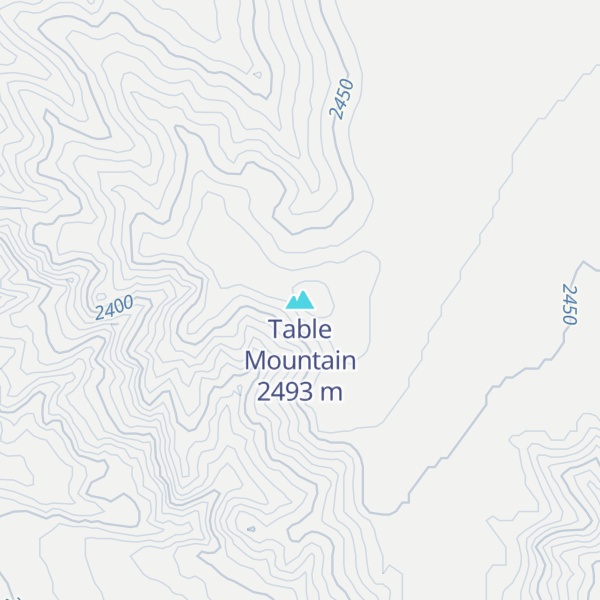 Map of Table Mountain