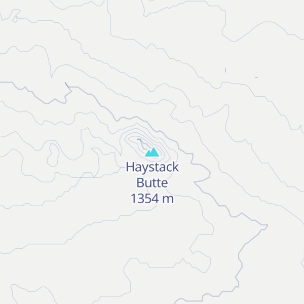 Map of Haystack Butte