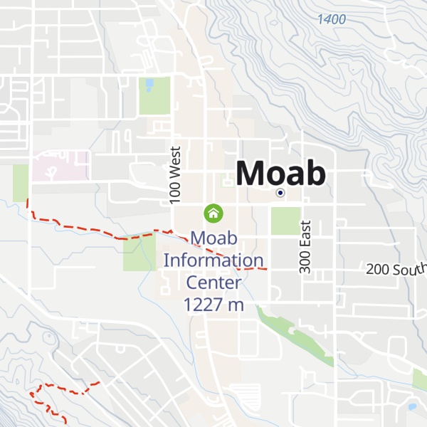 Map of Moab Information Center