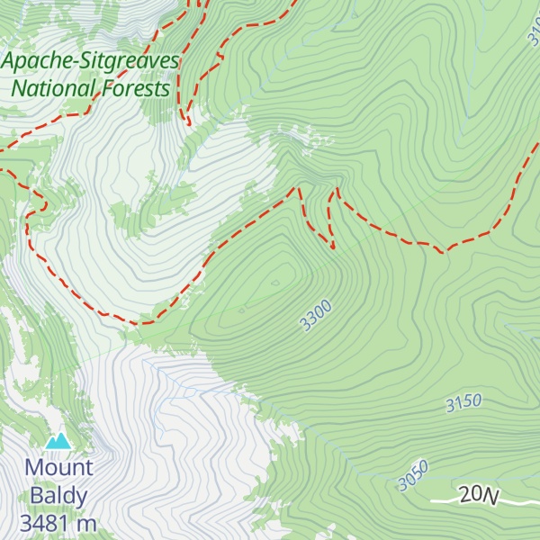 Map of Mount Thomas