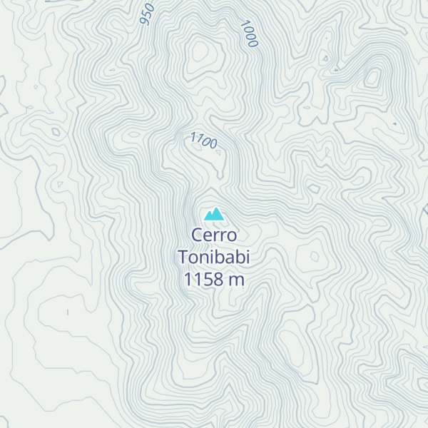 Map of Cerro Tonibabi