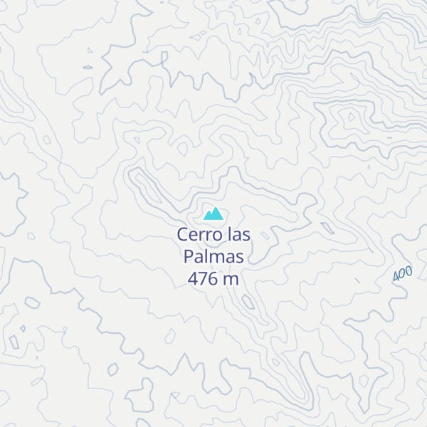 Map of Cerro las Palmas