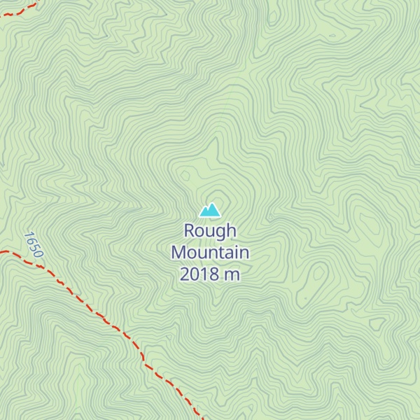 Map of Rough Mountain