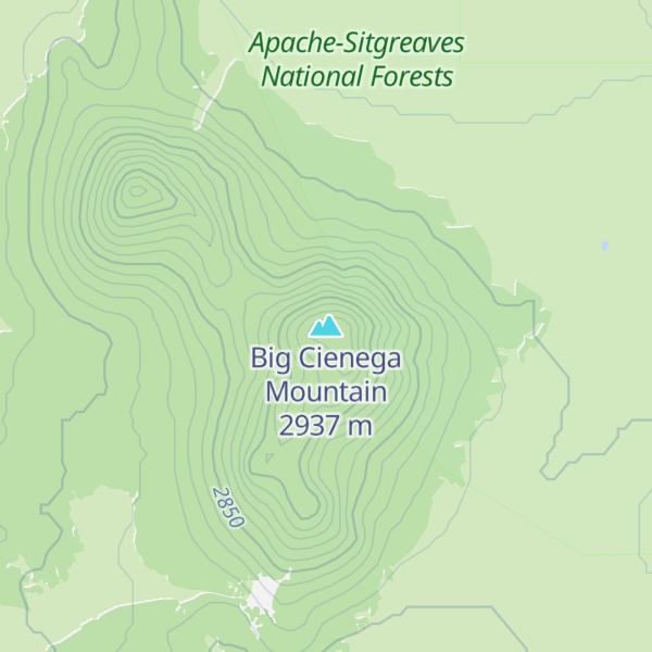 Map of Big Cienega Mountain