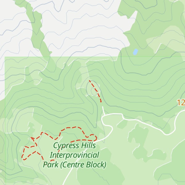 Map of Bald Butte