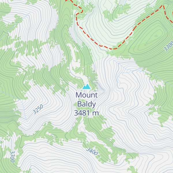 Map of Mount Baldy