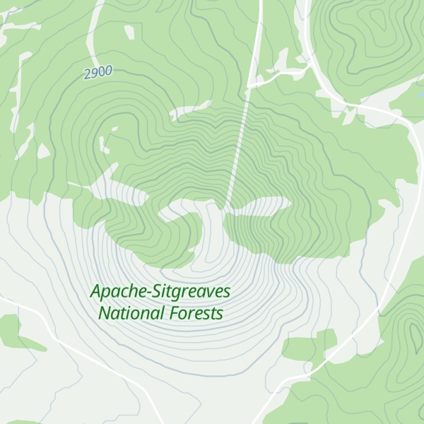 Map of Greens Peak