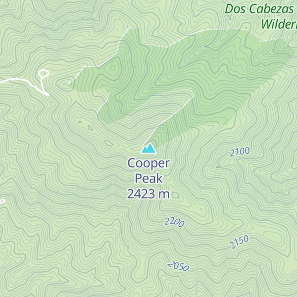 Map of Cooper Peak