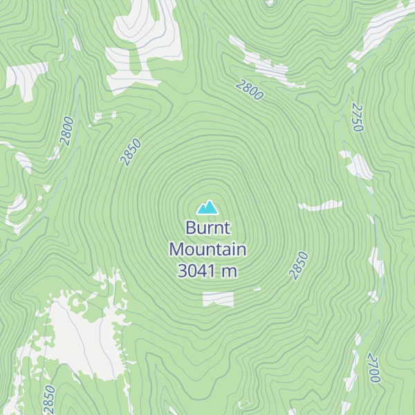 Map of Burnt Mountain