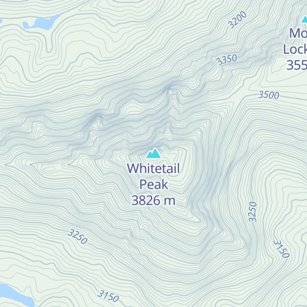 Map of Whitetail Peak