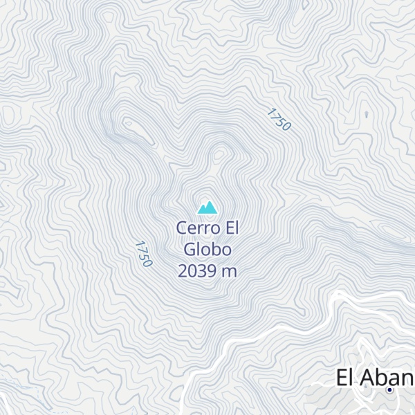 Map of Cerro El Globo
