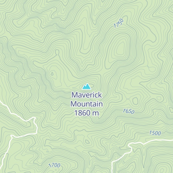 Map of Maverick Mountain