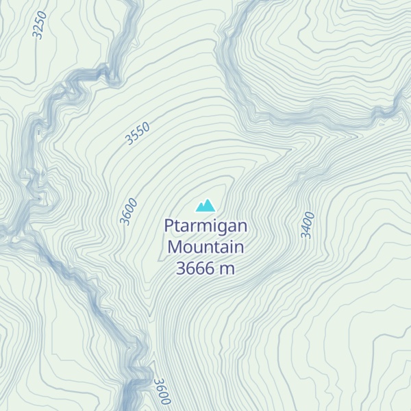 Map of Ptarmigan Mountain