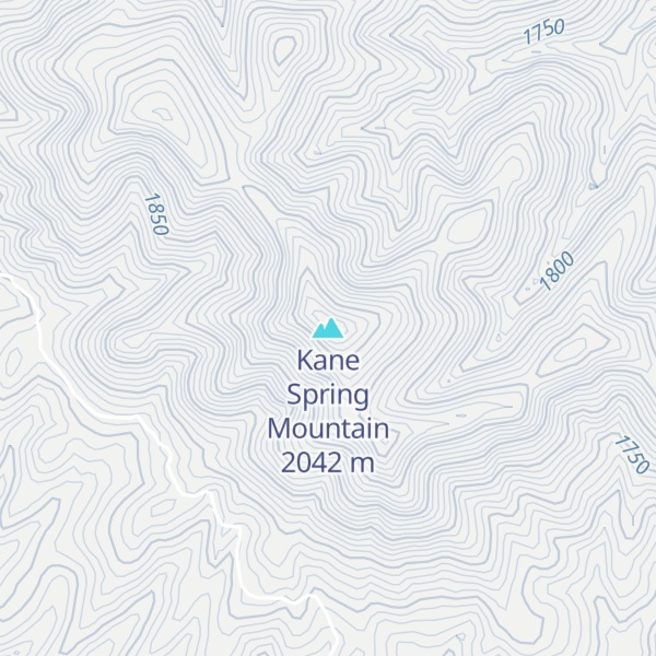 Map of Kane Spring Mountain