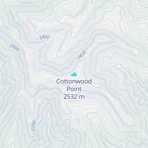 Map of Cottonwood Point