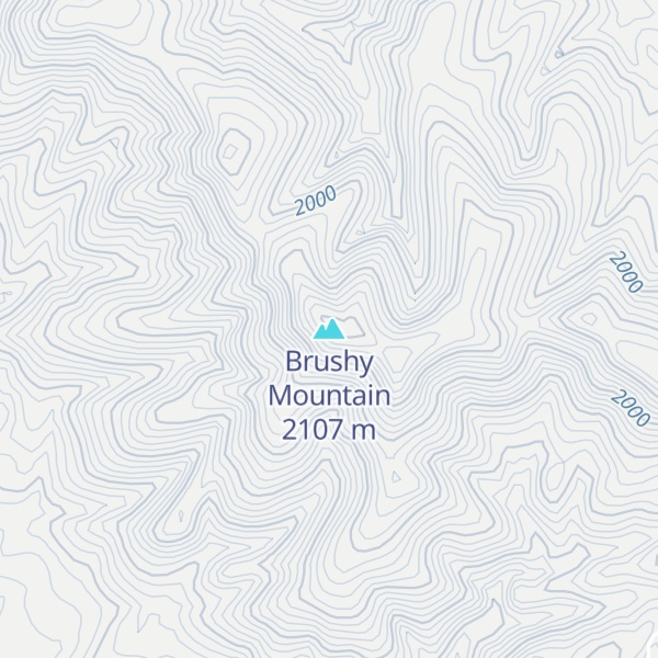 Map of Brushy Mountain