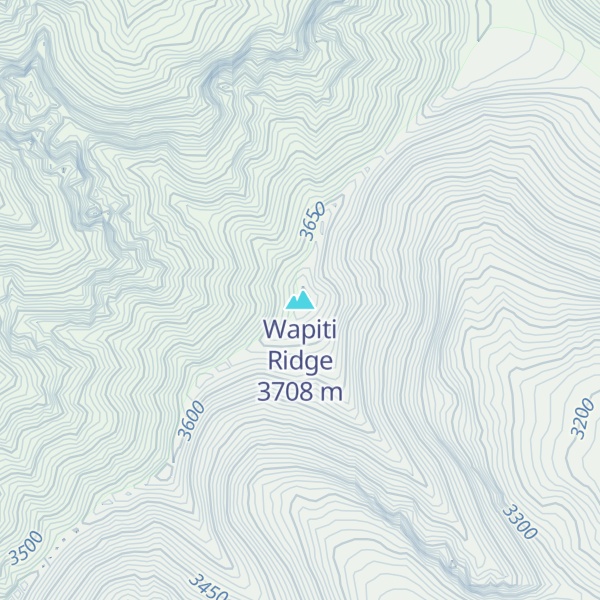Map of Wapiti Ridge