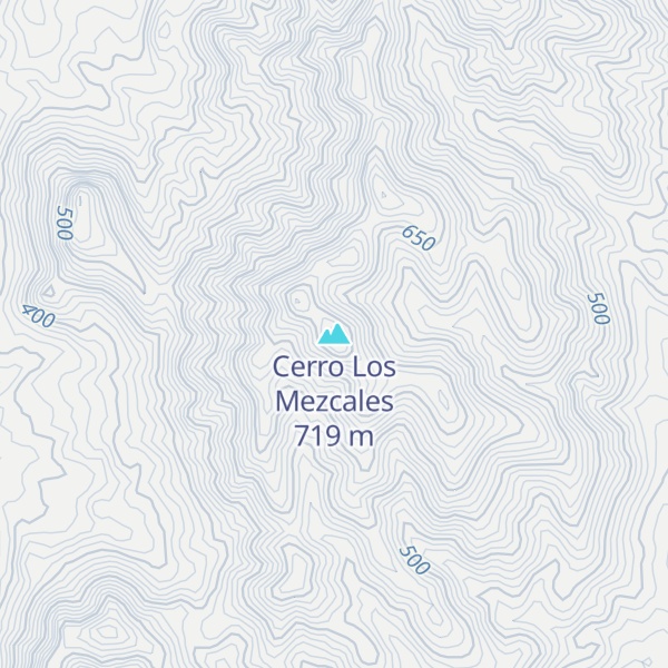 Map of Cerro Los Mezcales